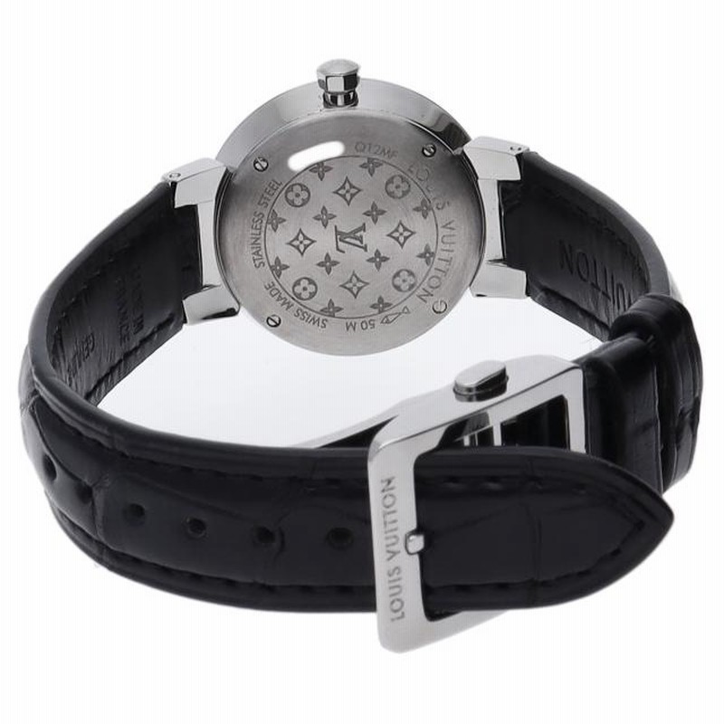 ルイヴィトン タンブール ベルト 時計 モノグラムレザー ウォッチ
