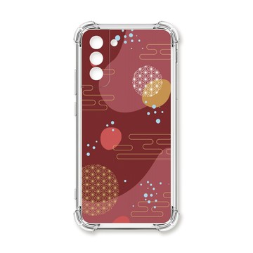 S系列(其他) 殼 TRON 三星 S21 FE 5G 日系和風圓點流雲系列 四角防摔殼 手機殼