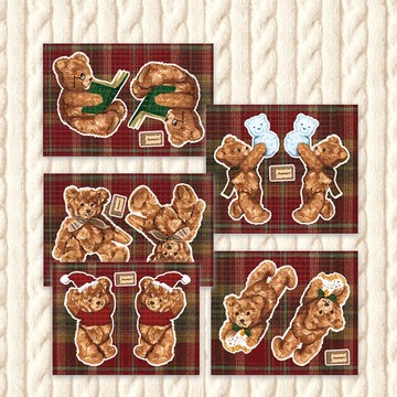 溫馨泰迪熊貼紙