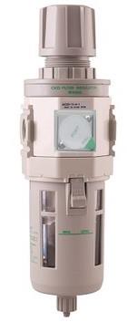 CKD調壓過濾器W3000-10-W 0－1MPA 3分接頭，帶方型內置表的