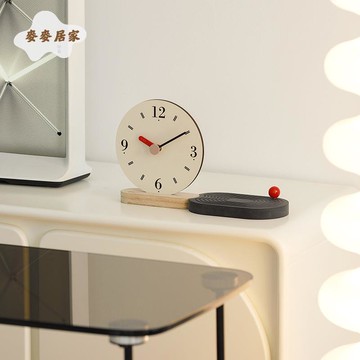 簡約 創意 座鐘 家居客廳電視柜擺件辦公室桌面裝 飾品 鐘[DD0508001]
