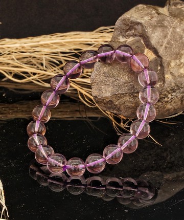 紫阿賽斯特萊 9.7mm 水晶手鍊 ( Azeztulite 9.7mm Bracelet )