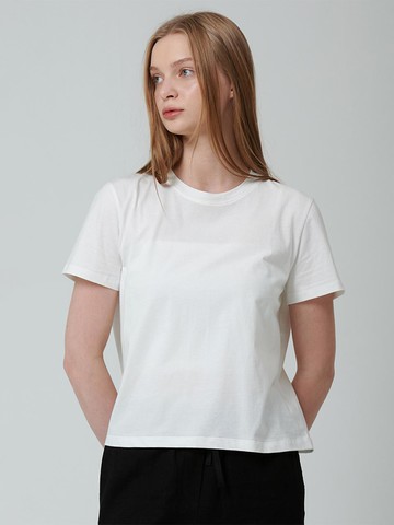 Essential Round Short Sleeve T-Shirt White
