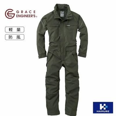 「GRACE ENGINEER'S(グレイスエンジニアーズ)」超撥水オーバーオール/GE-209 つなぎ メンズ レディース ハミューレ HAMURE