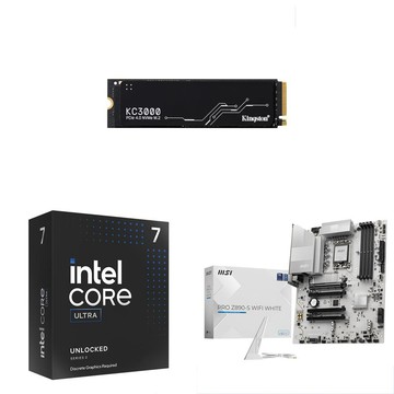 Intel 〈鈔省價〉U7 265KF+微星 Z890 主機板+金士頓 KC3000 2TB SSD