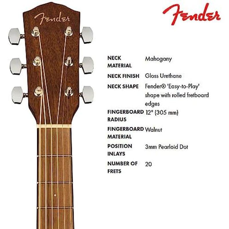 Fender アコースティックギター CP-60S Parlor, Walnut Fingerboard, Sunburst ソフトケース付