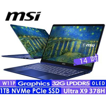 MSI微星 Prestige 14 Flip AI+梵谷特仕版星夜 -423TWY 14吋 觸控筆電(UltraX9 378H/32G/1T SSD/W11P)
