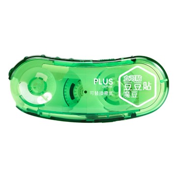 PLUS 普樂士 魔豆正帶 8.4mm 不糾結 防滑膠帶 10m長  綠色  1盒