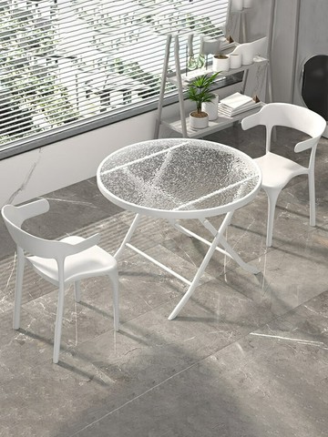 含運 庭院休閒戶外桌椅晴天休閑區布置桌椅組合三件套一桌二椅網紅陽臺小桌椅