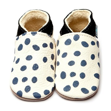 英國Inch Blue - 真皮手工寶寶鞋-大麥町狗