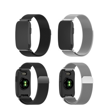 【米蘭尼斯】適用 Garmin CIRQA 智慧手環 專用 金屬 不鏽鋼 磁吸 錶帶