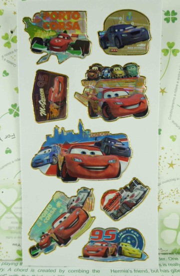【震撼精品百貨】汽車總動員_Cars~貼紙組-D