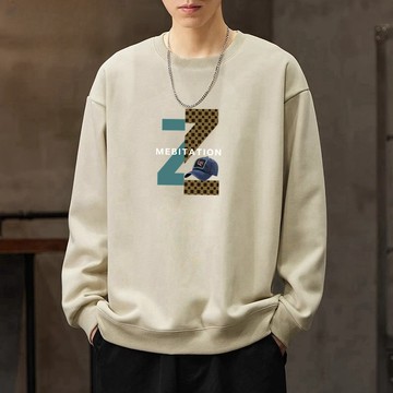 男生衣服 大學T 衛衣 美式寬鬆情侶款韓版大尺碼 oversize 刷毛 加絨 長袖上衣DA07