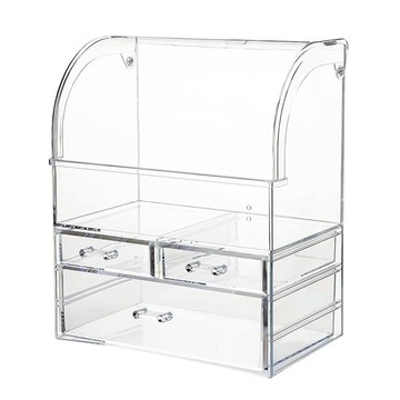 comet 化妝品收納盒 有蓋款 XL  1個  透明色