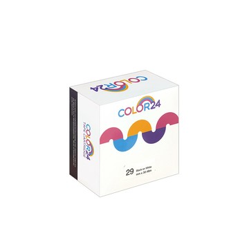 Color24 for Brother DK-22210 紙質白底黑字連續相容標籤帶 (寬度29mm) / 適用 QL-500/QL-570/QL-580N/QL-650TD