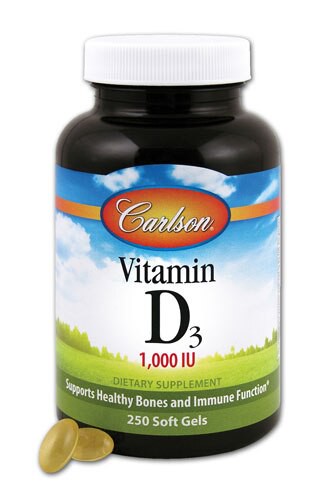 Carlson Vitamin D3 1000 IU - 250 Softgels