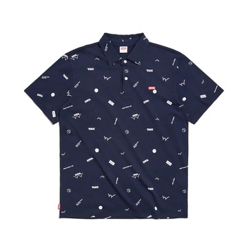 EDWIN｜男裝｜滿版印花短袖POLO衫