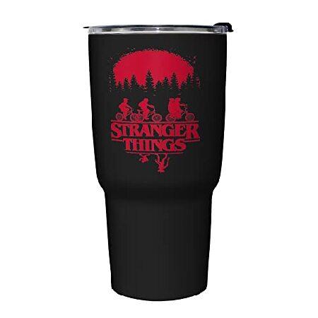 特別価格Netflix Stranger Things SIMPLE POSTER 27 oz Stainless Steel Travel Mug, Multicolor並行輸入