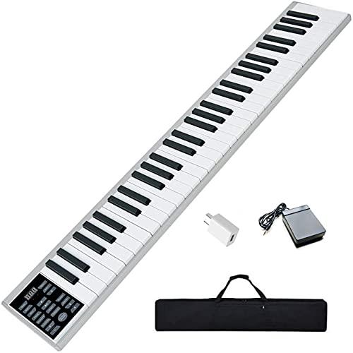 ニコマク NikoMaku 電子ピアノ 携帯型 SWAN 61鍵盤 軽量小型 本当のピアノと同じ