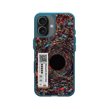 iPhone 17 Clear (相機按鈕) 夜幕藍 - NASA - Behemoth Black Hole Found In An Unlikely Place - QR Code Edition