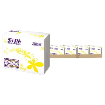 五月花 高效導水摺疊擦手紙 精巧版  1入  20包