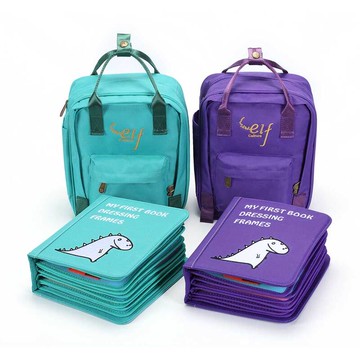 【香港My First Book】蒙特梭利啟蒙布書｜第二冊 蒙式衣物