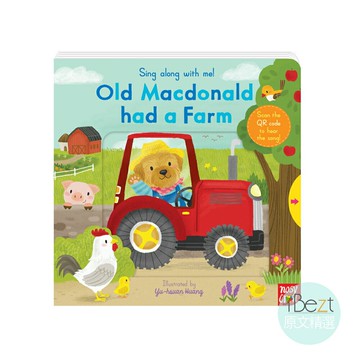 Old MacDonald Had a Farm | Sing along with me | 外文 | 繪本 | 童謠 | QR Code | Nosy Crow | 推拉轉 | 黃郁軒(小小)作品 | 小手肌肉訓練 | 創造力