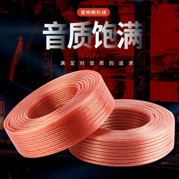 音頻線 音源線 喇叭線 音響線家裝無氧銅影院舞臺KTV音頻線100/200/300/400支音響喇叭線