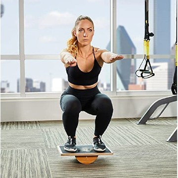 12h出貨 公司貨 附發票 方形木質平衡板兒童健身平衡臺成人訓練平衡防滑健身板訓練器