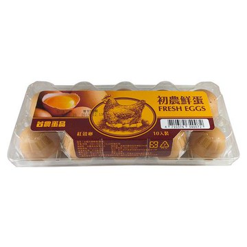 台農初農鮮蛋(紅)600g+-30g(10入)