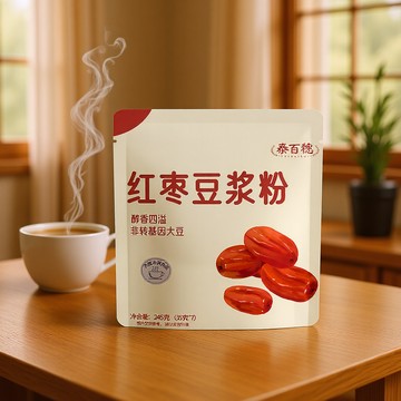 紅棗豆漿粉 獨立包裝防潮 非基因改造大豆 速溶不結塊 早餐代餐沖飲 補氣養血 學生營養 老人易吸收 冷熱沖泡皆可