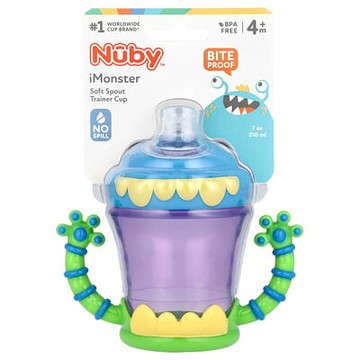 Nuby, IMonster Grip N' Sip Cup，4 個月以上，7 盎司（210 毫升）