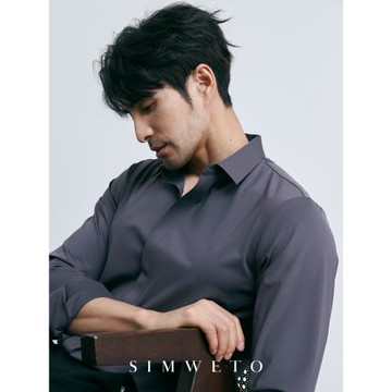 5A涼感冰絲 親膚爽滑 商務通勤高級感襯衫男士秋季休閑長袖襯衣男