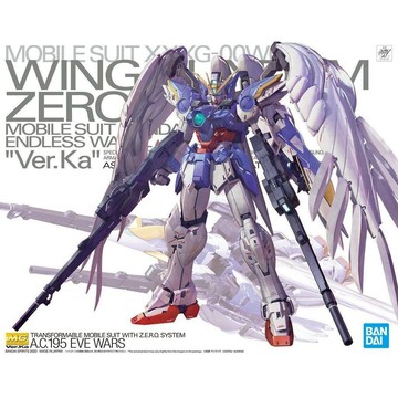 【動漫周邊✅】免運 【萬代】 MG Ka 飛翼零式高達EW 掉毛天使卡版 1/100 拼裝模型