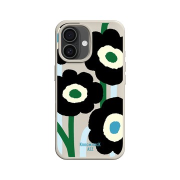 iPhone 16 SolidX 貝殼灰 - Knock Knock A2Z - 左擺右擺花