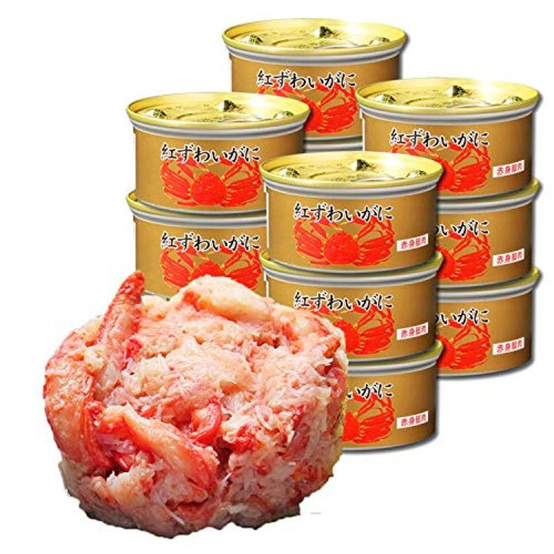 マルヤ水産 紅ずわいがに 赤身脚肉 缶詰 (75g) (12缶入)