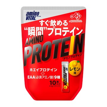 [日本 aminoVITAL] 胺基酸乳清蛋白粉末 (4.3gx10包/袋) (蛋奶素) 檸檬風味-[日本 aminoVITAL] 胺基酸乳清蛋白粉末 (4.3gx10包/袋) (蛋奶素) 檸檬風味