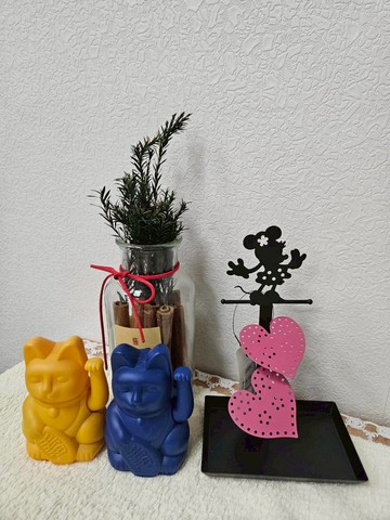 幸福買取??Disney 米妮 造型圖案 黑色鑄鐵 耳環 戒子 飾品展示架