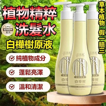 現貨🏆隔日達🏆正品【花潔絲】白樺樹原液洗髮水 植物精粹 草本植物深層控油溫和清潔 側柏葉洗髮液 洗髮精 持久留香洗頭膏