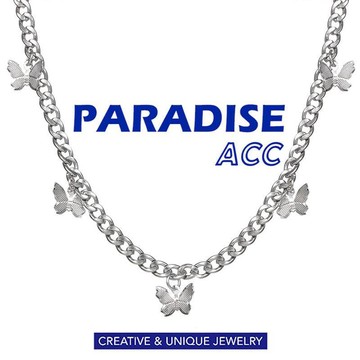 PARADISE 蝴蝶項鍊 冷淡風 項鏈 鈦鋼 醫療鋼 不過敏不掉色
