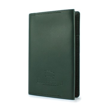 BURBERRY限量戰馬標誌5孔皮革迷你手帳冊(墨綠)086065-1｜GoBrand購名牌