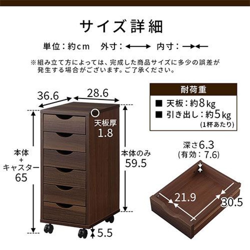 オフィスワゴン デスク下 収納ワゴン 引き出し サイドチェスト 書類