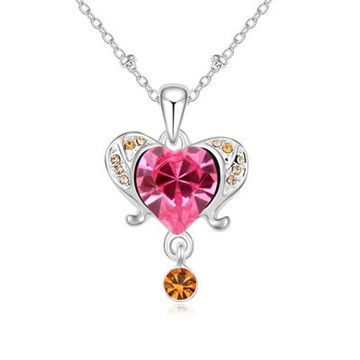 925純銀項鍊 水晶吊墜-精美時尚別緻精選生日情人節禮物女飾品6色73ju359【獨家進口】【米蘭精品】