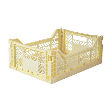 Aykasa土耳其折疊收納箱 M -香草色（2入）_廠商直送