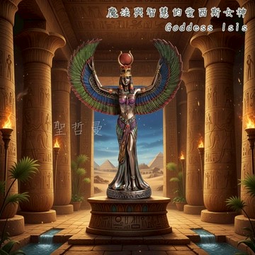 🌟魔法與智慧的愛西斯女神32.5公分高＊雕塑/擺飾＊埃及女神 ISIS女神 伊西斯 ~魔法、智慧與神性