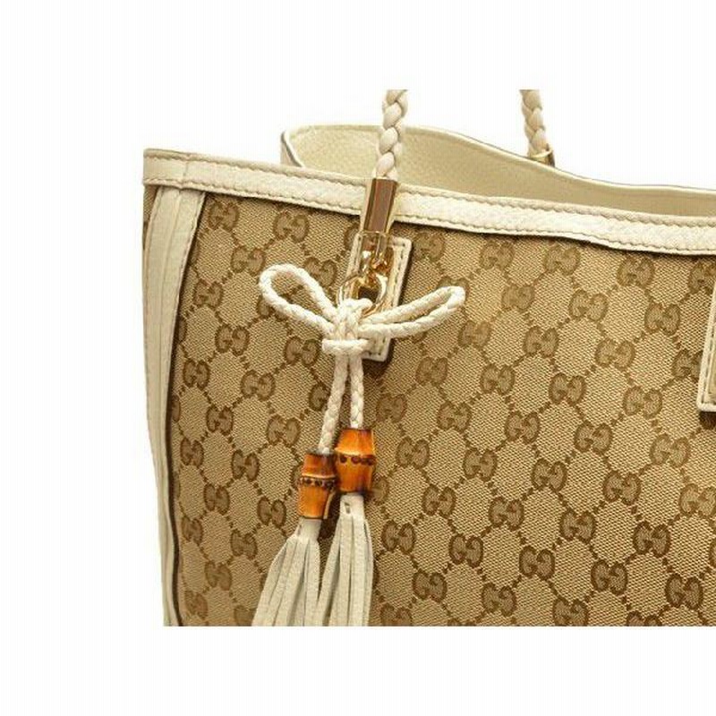 グッチ バッグ GUCCI ショルダーバッグ バンブー GGキャンバス