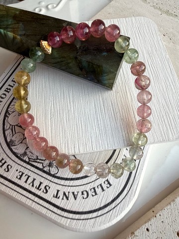 心忱-彩虹碧璽串