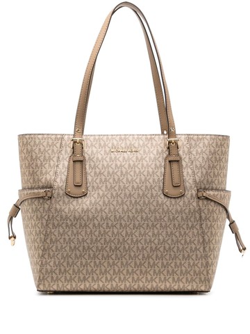 Michael Kors - Voyager two-tone tote bag - women - Calf Leather - One Size - Brown