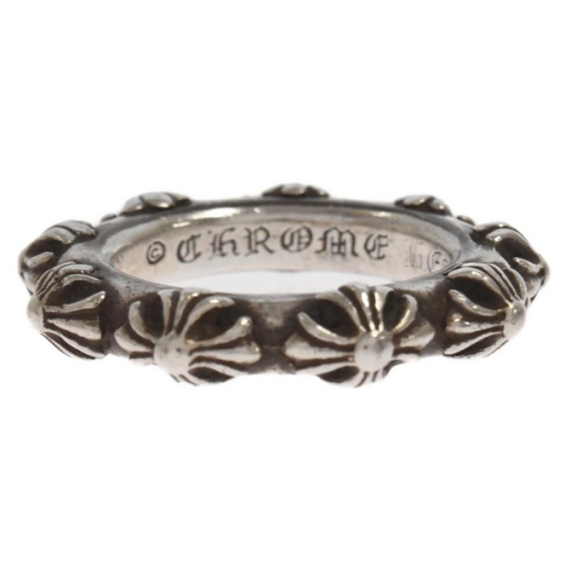 CHROME HEARTS クロムハーツ CRS BAND RING クロスバンドリング シルバー 19号 | LINEブランドカタログ