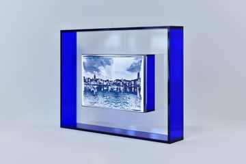 預售 藍曬 原畫 維港廿年對比圖 限量50套